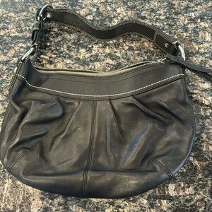 Coach Soho black leather handbag